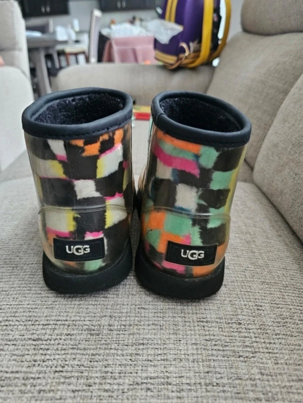 UGG Classic Clear Mini Checks Boots